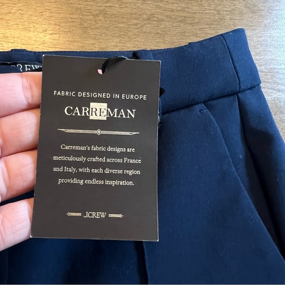 J. Crew Natalia Pant in Four Season Stretch in Navy Blue Size 0 NWT - Picture 9 of 14